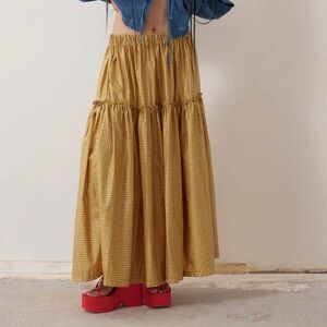 Eliza Faulkner Yellow Rain Skirt